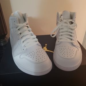 Mens brand new all white Jordans